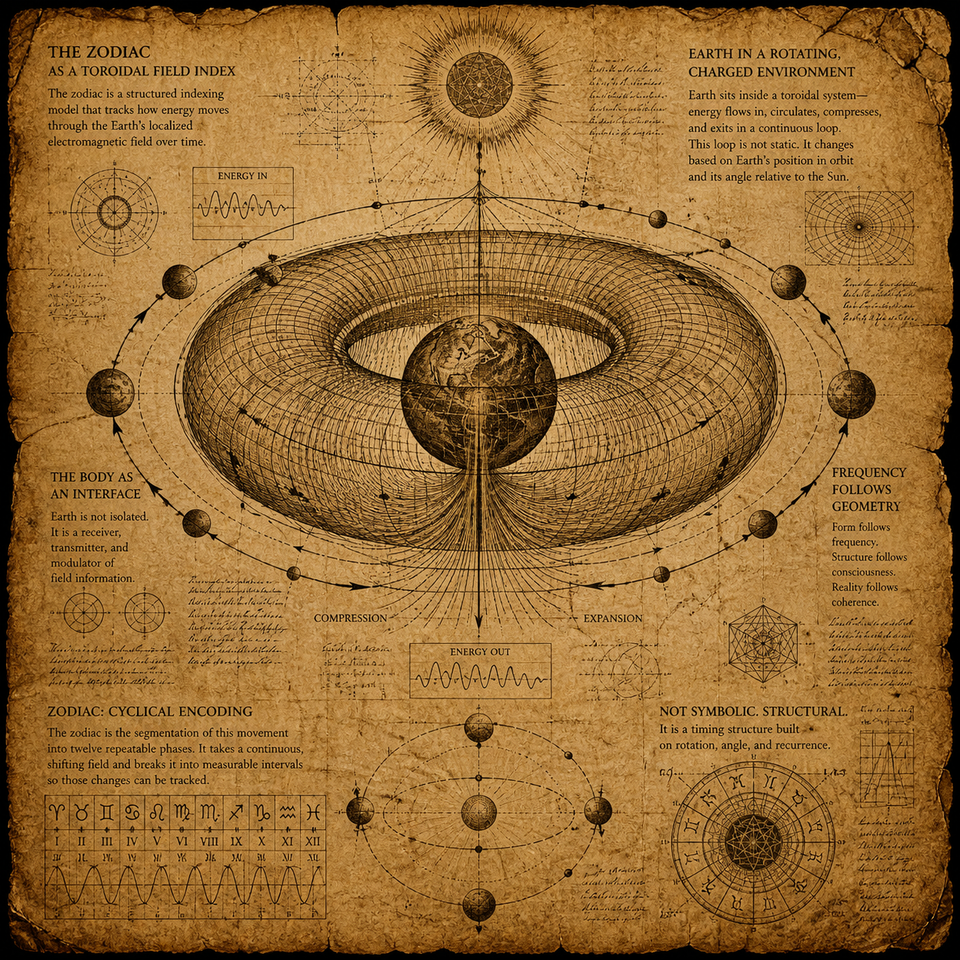 The Truth Hidden Behind Zodiacs: The 13-Gate Electromagnetic System