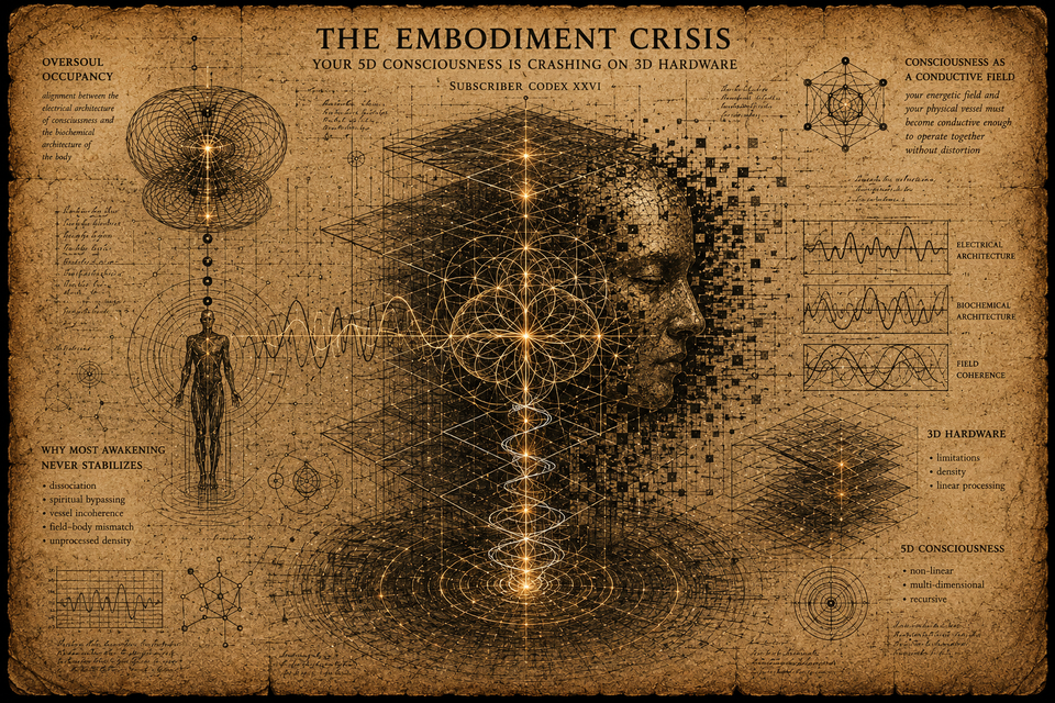 The Embodiment Crisis: Your 5D Consciousness is Crashing on 3D Hardware
