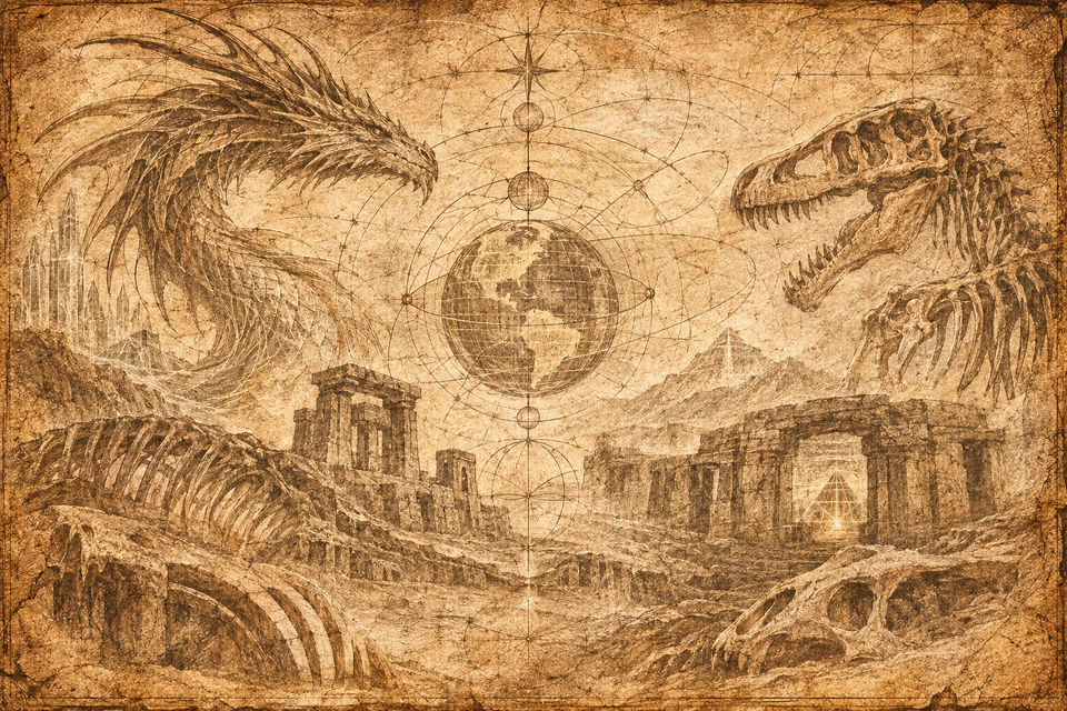 THE BONES OF THE OLD WORLD: Dragon Lineages, Synthetic Giants, and the Buried Architecture of Earth’s Original Grid