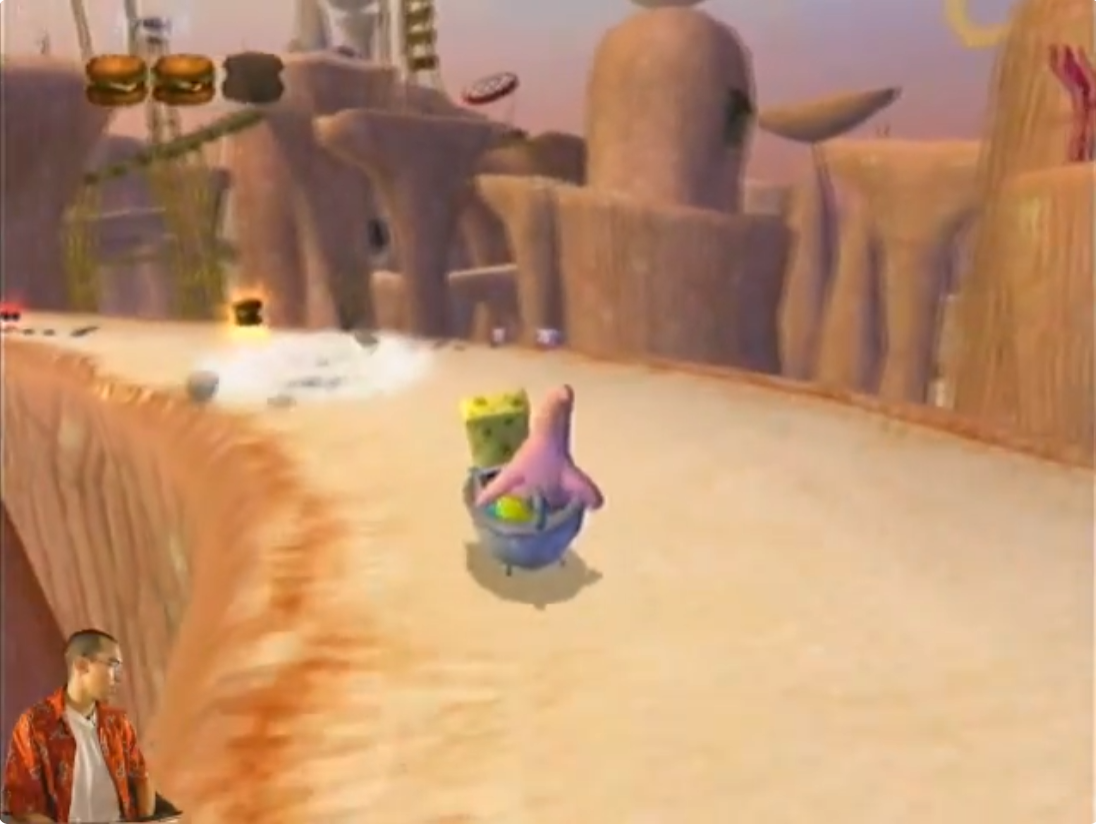 Bob l'éponge le film sur gamecube, une vidéo record !