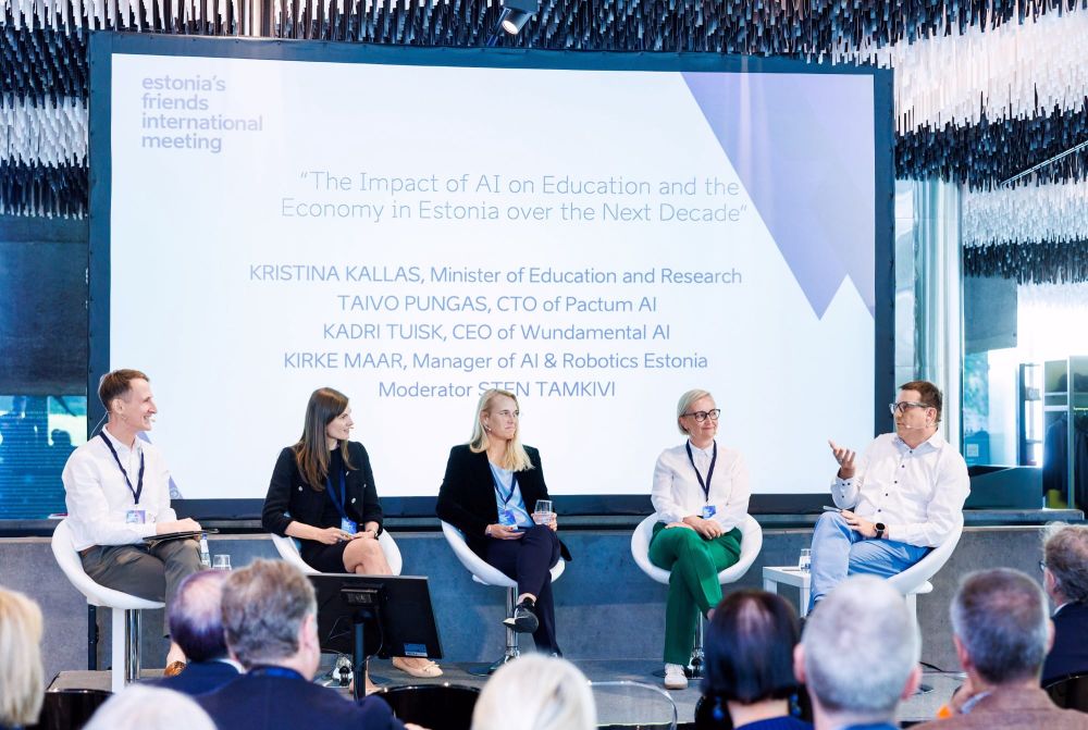 Taivo Pungas on an AI panel with Estonia’s Minister of Education and Research