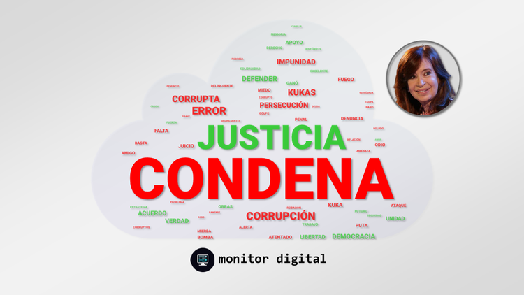 Cristina, también condenada en las redes sociales