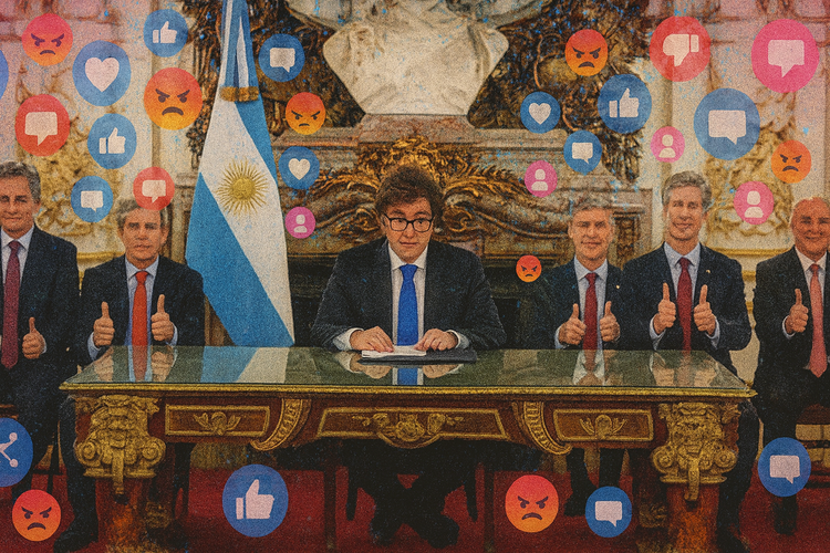 Milei vuelve a mostrar sus "debilidades digitales" con la cadena nacional