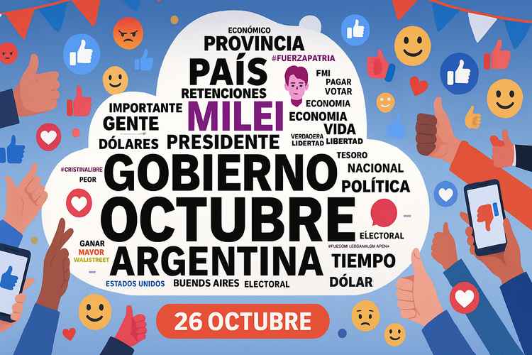 Las elecciones de octubre en el espejo digital: tres alianzas, tres climas distintos