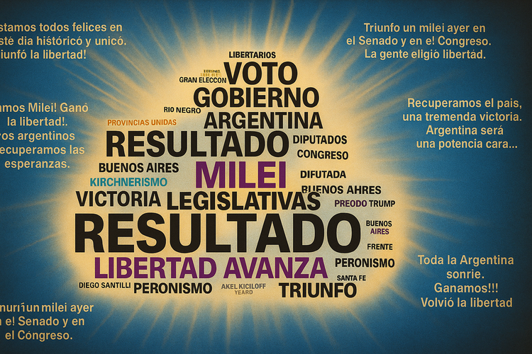 El triunfo libertario en las redes: un festejo electoral, con sabor a reivindicación para Milei