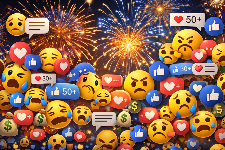 El fin de año en las redes: más humanos, pero más descorazonados