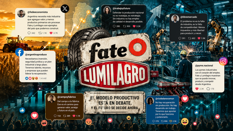 Fate y Lumilagro en redes: dos "modelos económicos", dos climas de conversación