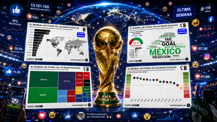 [SEMANA #1) El Mundial en las redes: México, Brasil y EE. UU. marcan el pulso