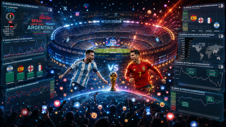 El Mundial en las redes: España, ganó la Copa; Argentina se quedó con la atención