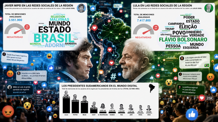 La batalla entre Lula y Milei también se libra en las redes
