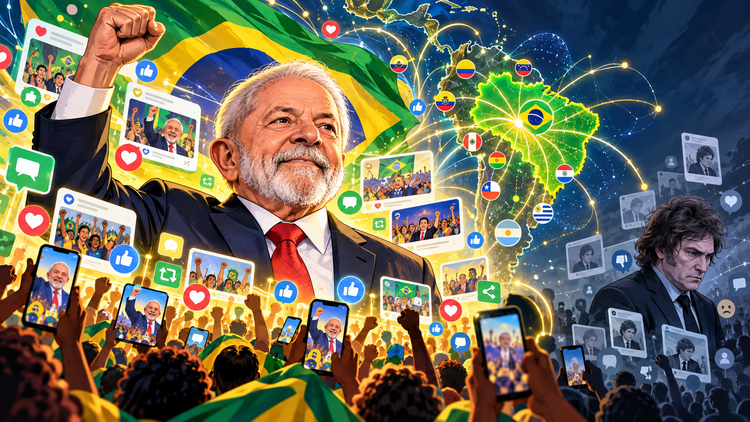 Lula toma el control total de las redes de la región (y lo sufre Milei)