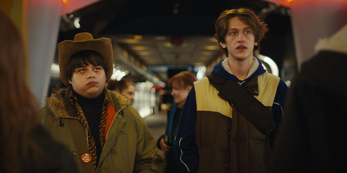 Isaiah Lehtinen and Percy Hynes White endure life in I LIKE MOVIES.