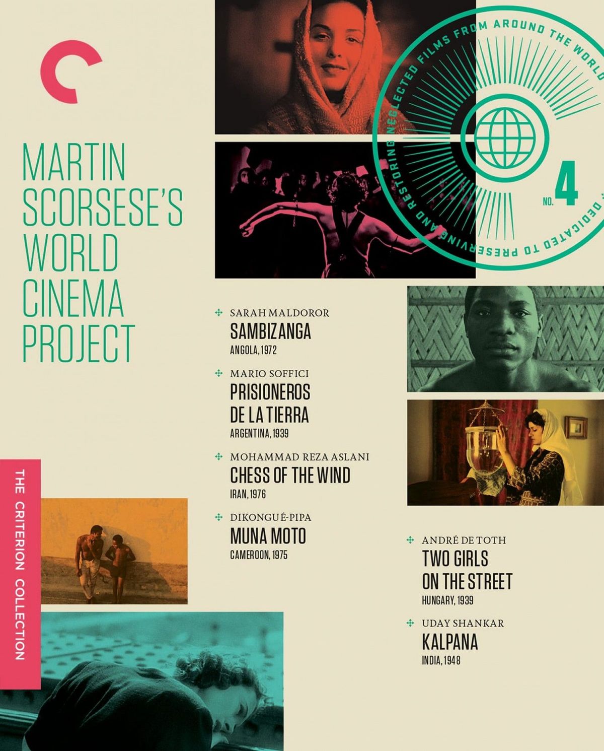 The cover art for the fourth edition of the Criterion Collection's Martin Scorsese World Cinema Project.