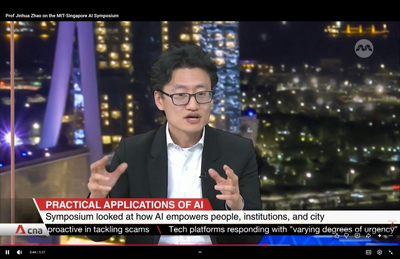 Practical application of AI on the Singapore-MIT AI Symposium, by CNA Asia