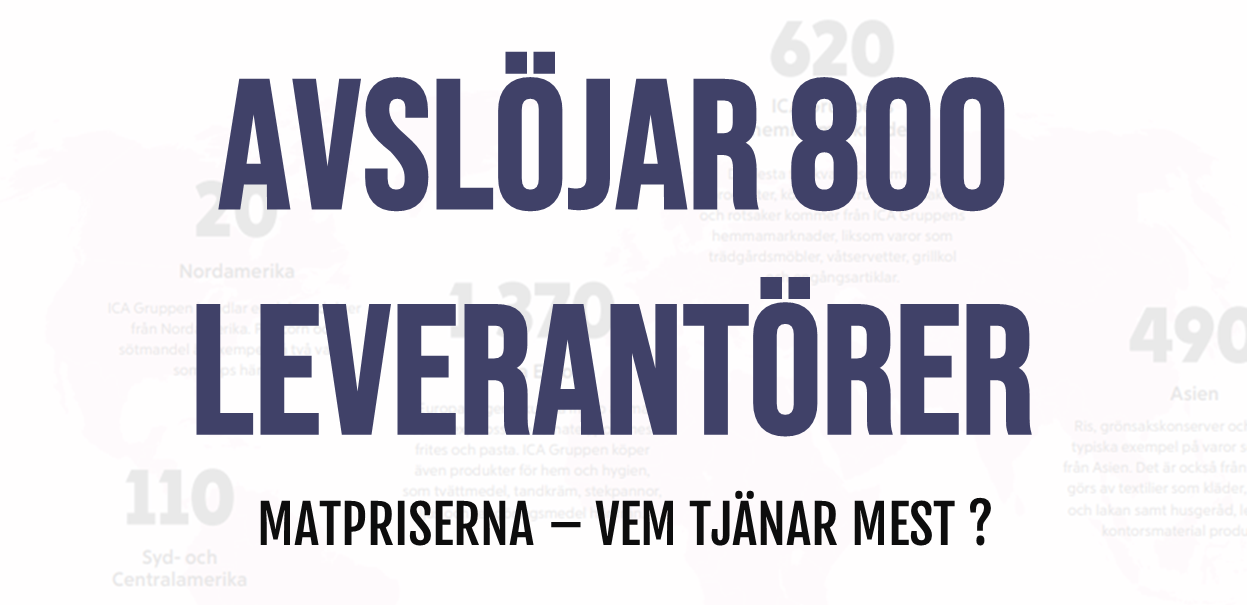 Avslöjar leverantörerna till ICA