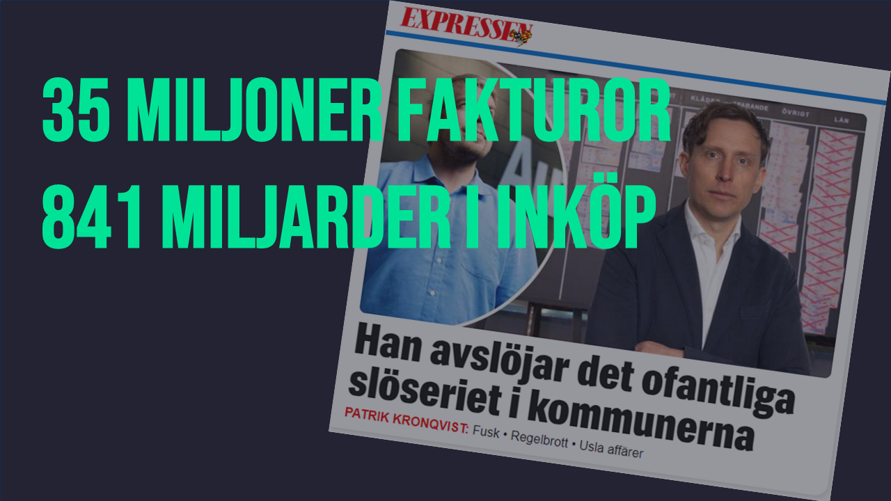 Expressen: "Han avslöjar det ofantliga slöseriet i kommunerna"