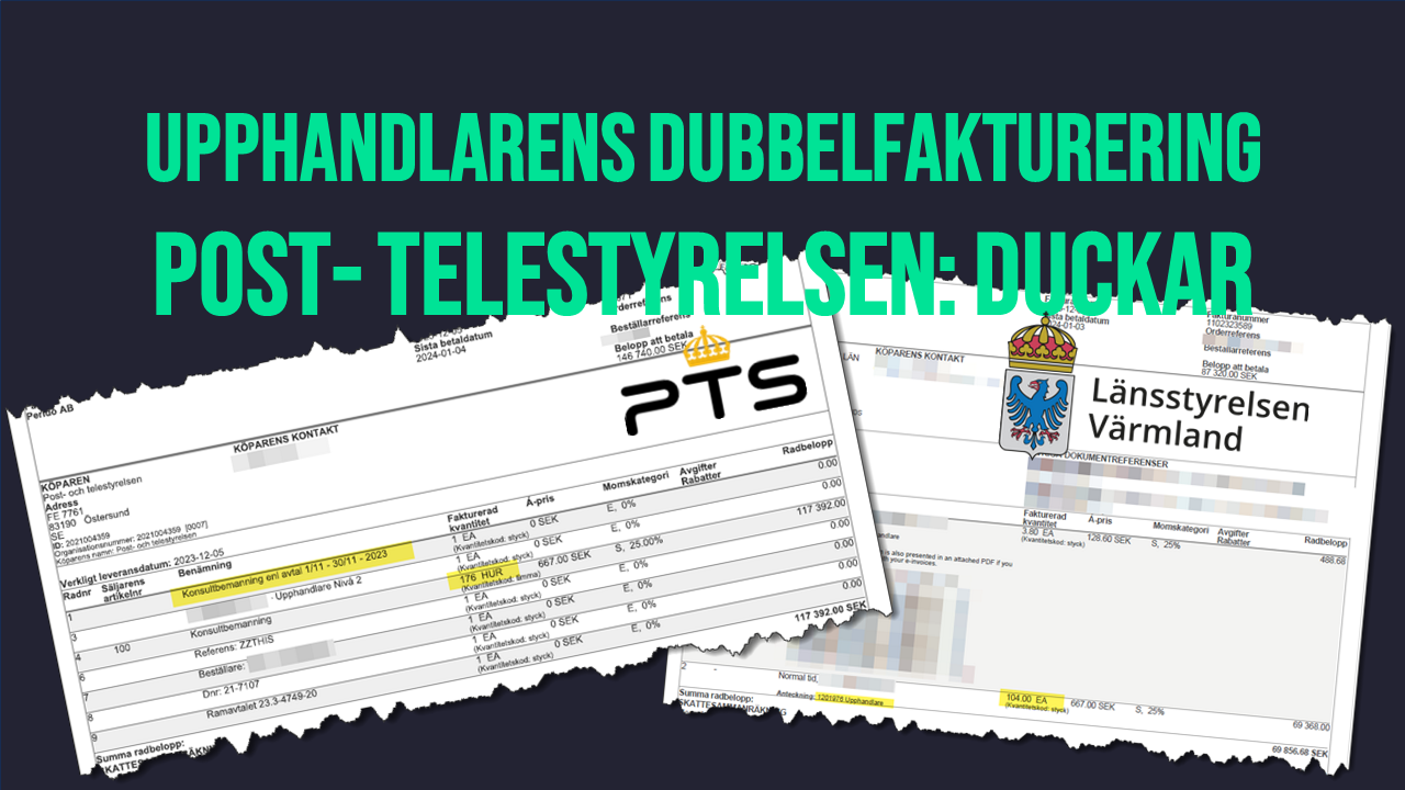 Myndigheten duckar dubbelfakturering: Upphandlaren - "vilda västern"