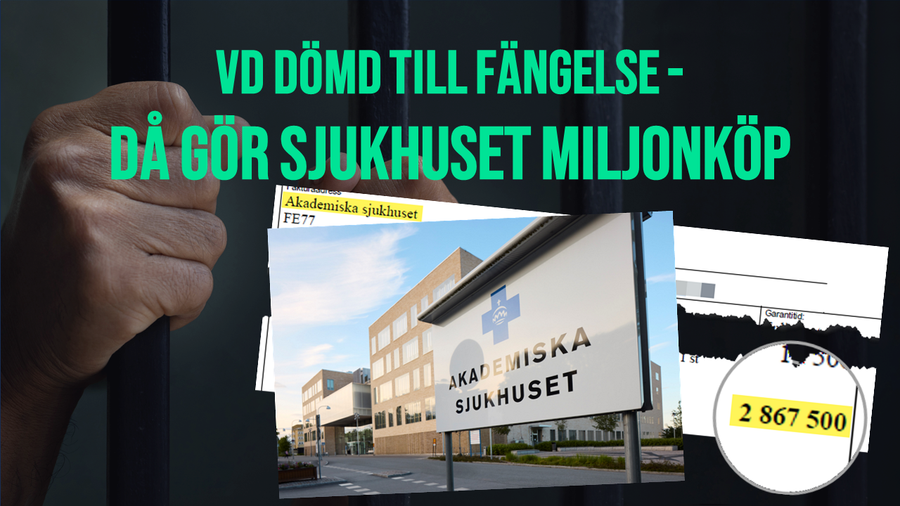 Vd dömd till fängelse - då gör sjukhuset miljonköp från tvåmansföretaget