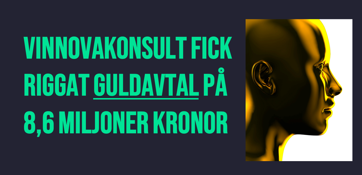 Vinnovakonsult fick riggat guldavtal på 8,6 miljoner kronor
