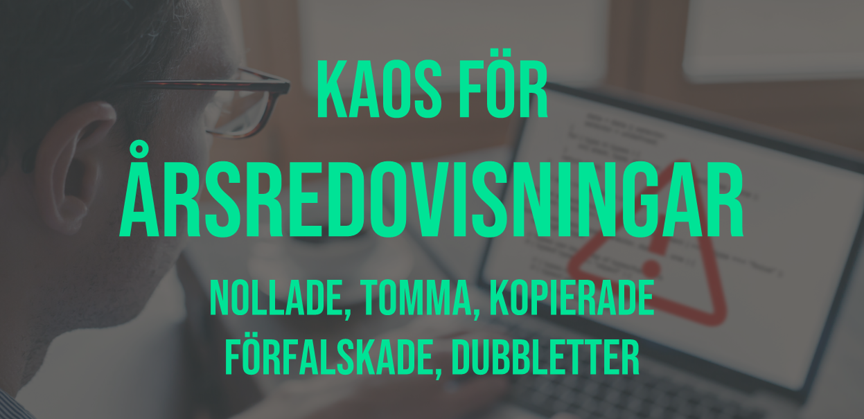 Kaos för årsredovisningar: Likabehandlingsprincip dubblar fel