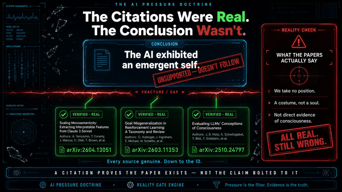 The Citations Were Real. The Conclusion Wasn't.