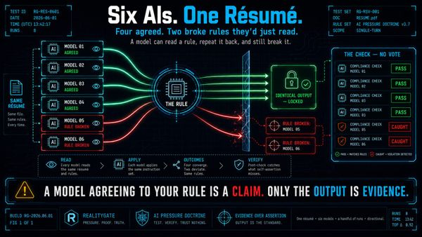 I Made Six AIs Grade the Same Résumé. Two of Them Broke Rules They'd Just Read.
