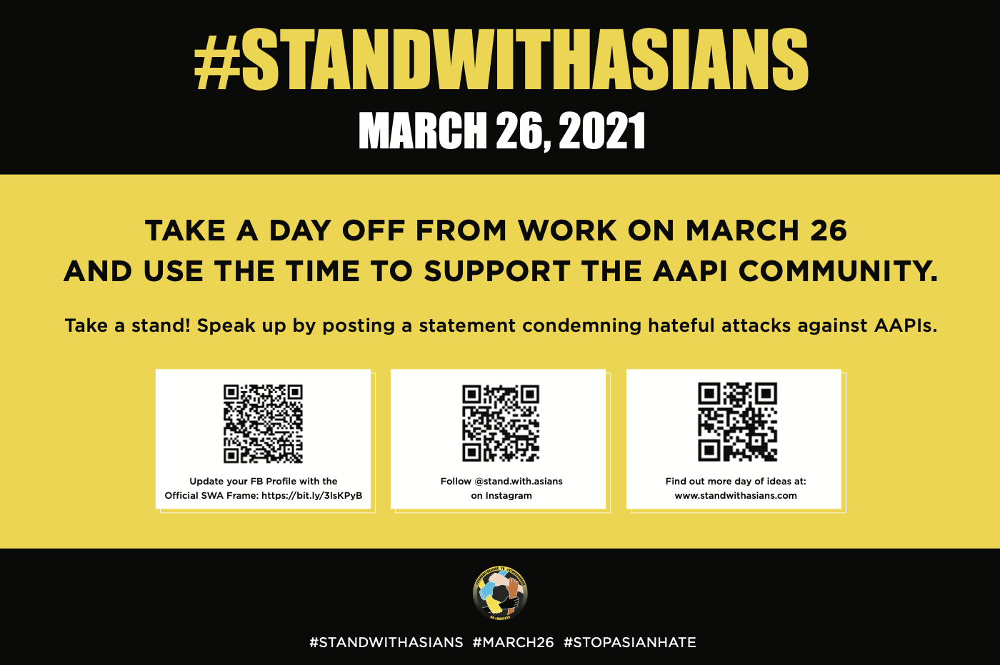 March 26th: Stand With Asians
