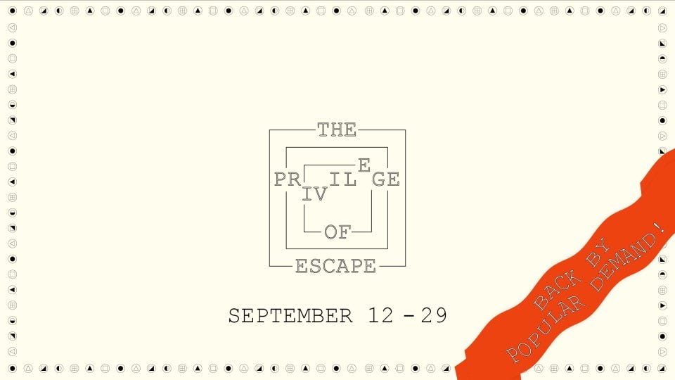 NYC: The Privilege of Escape