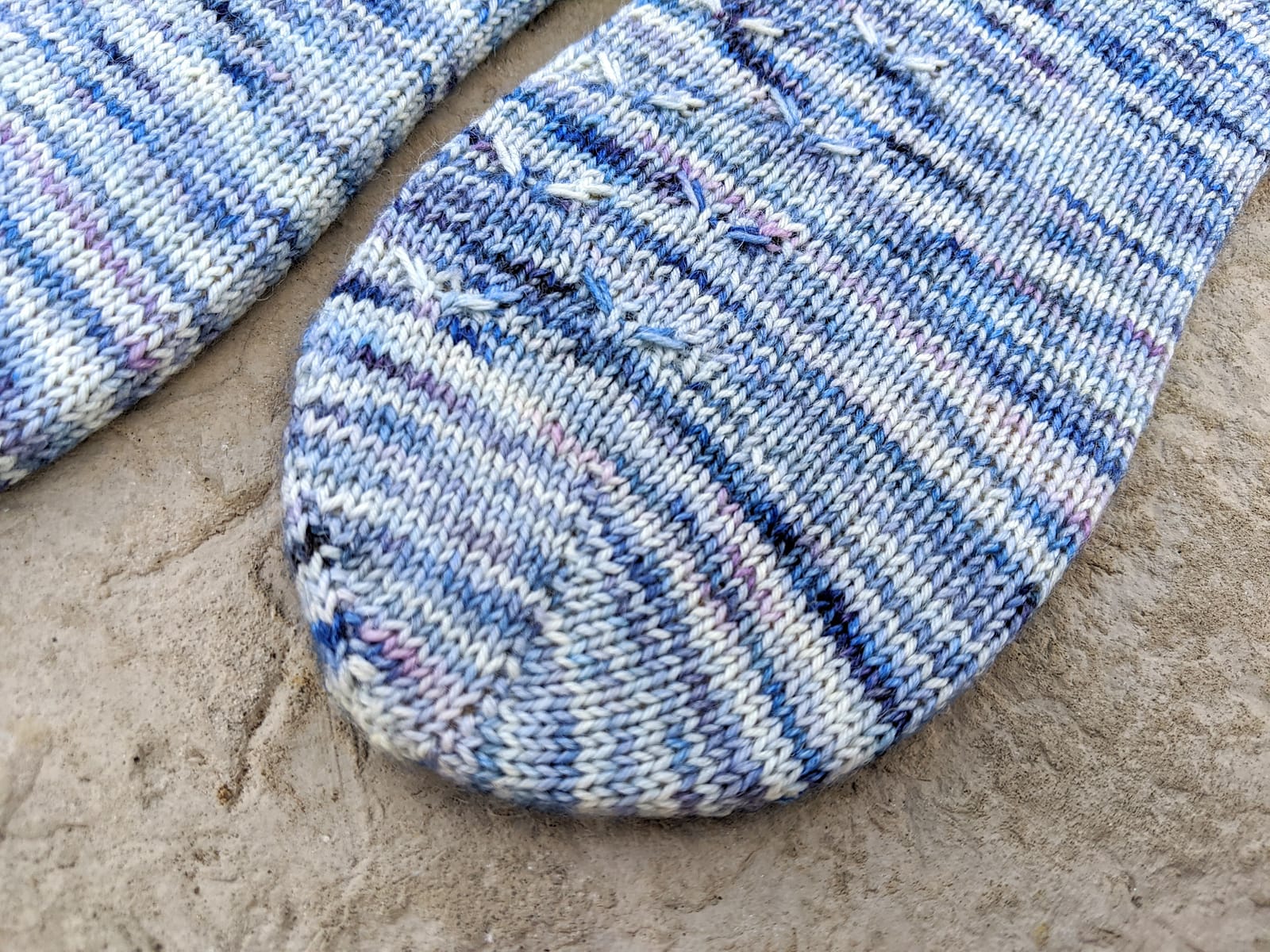 the star toe for simple flock socks