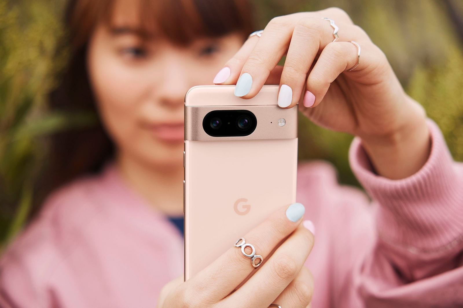 Google Pixel 8 na nova cor rosa