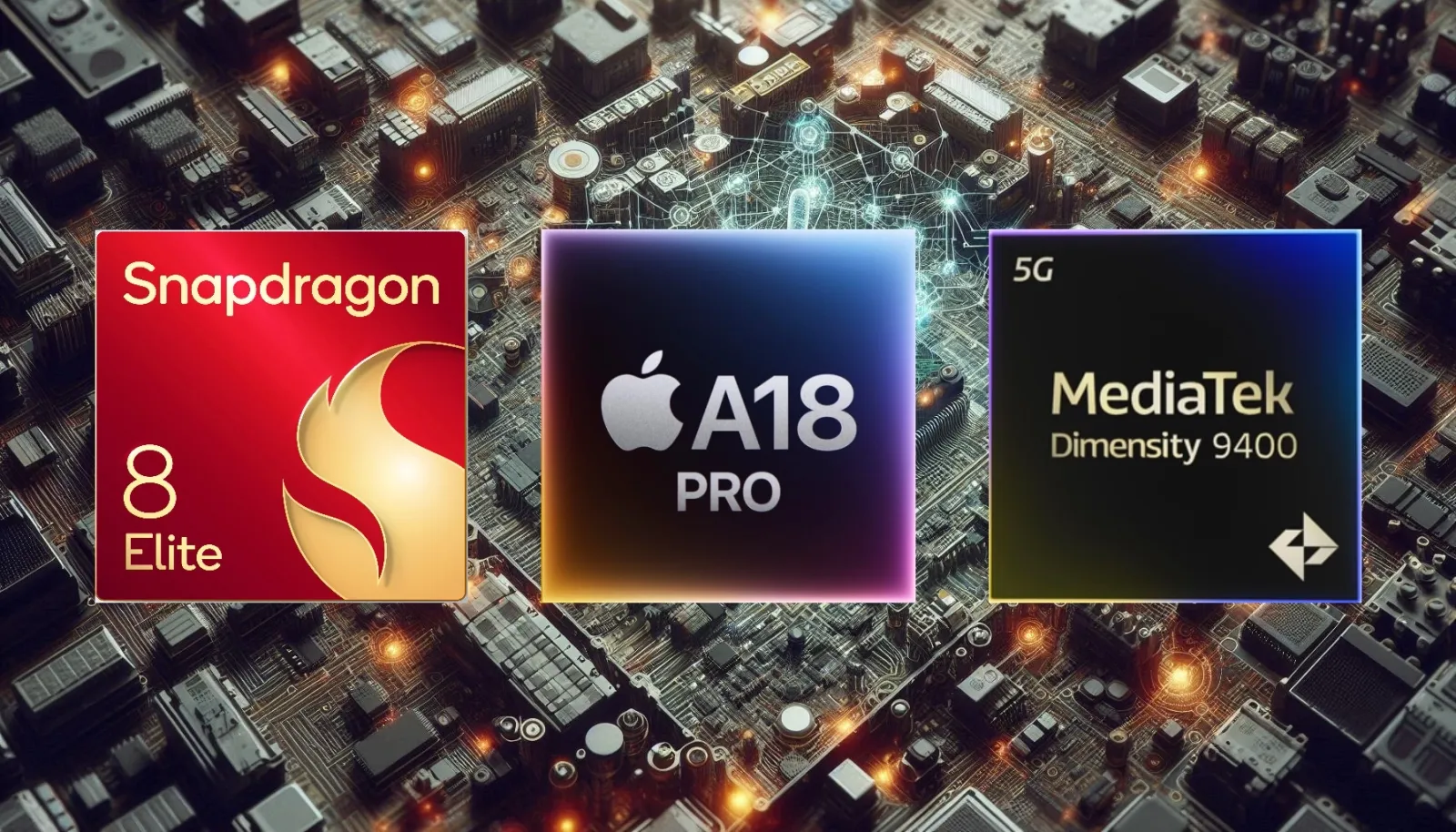 O trio de processadores móveis mais potentes da atualidade.