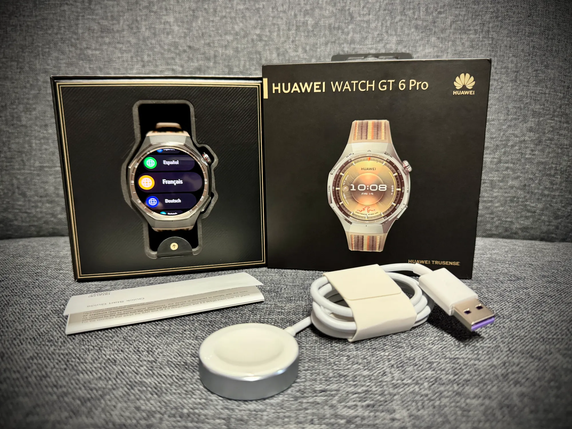 Carregador magnético do Huawei Watch GT 6 Pro.