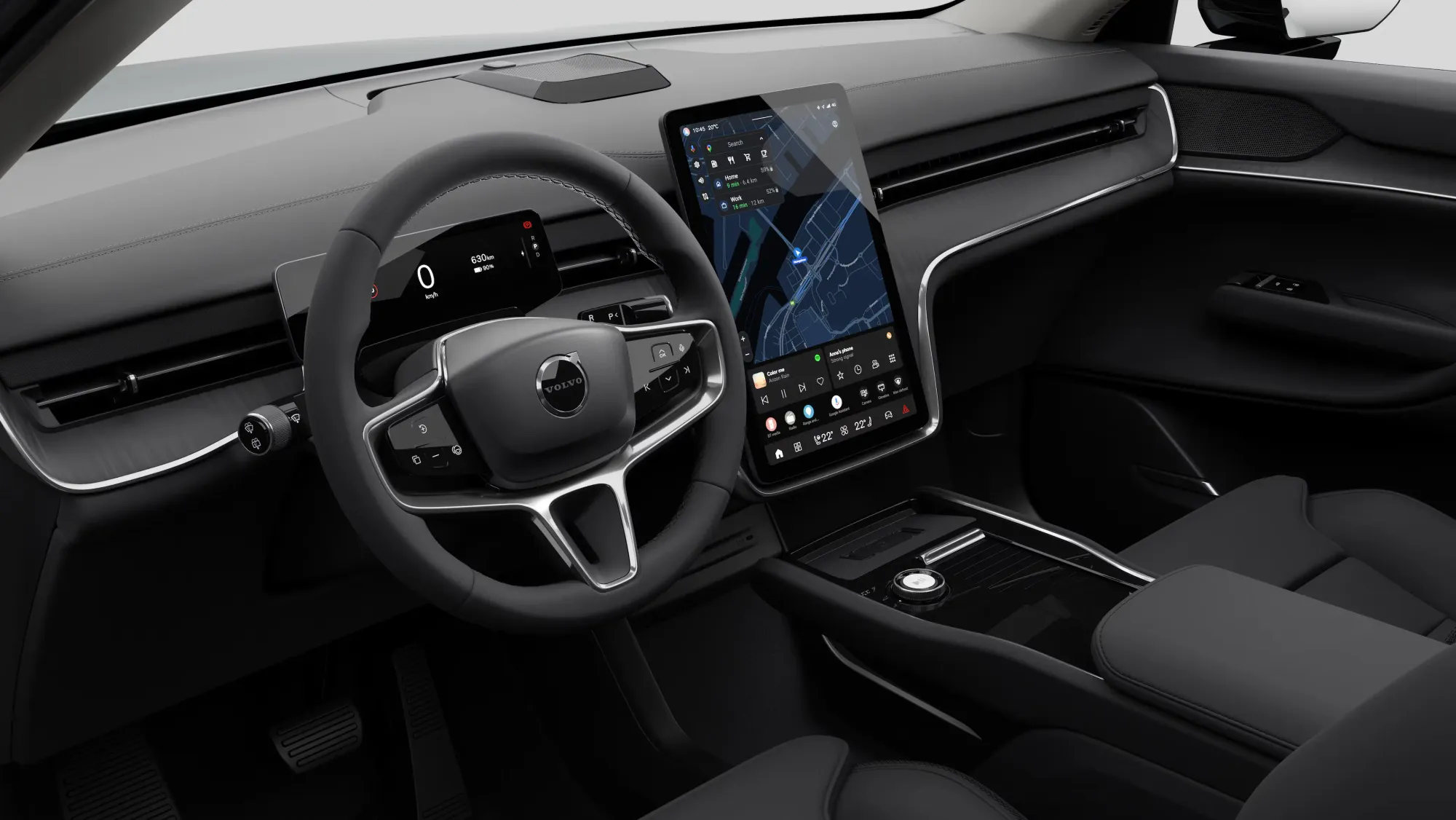 Sistema de infotainment da Volvo.