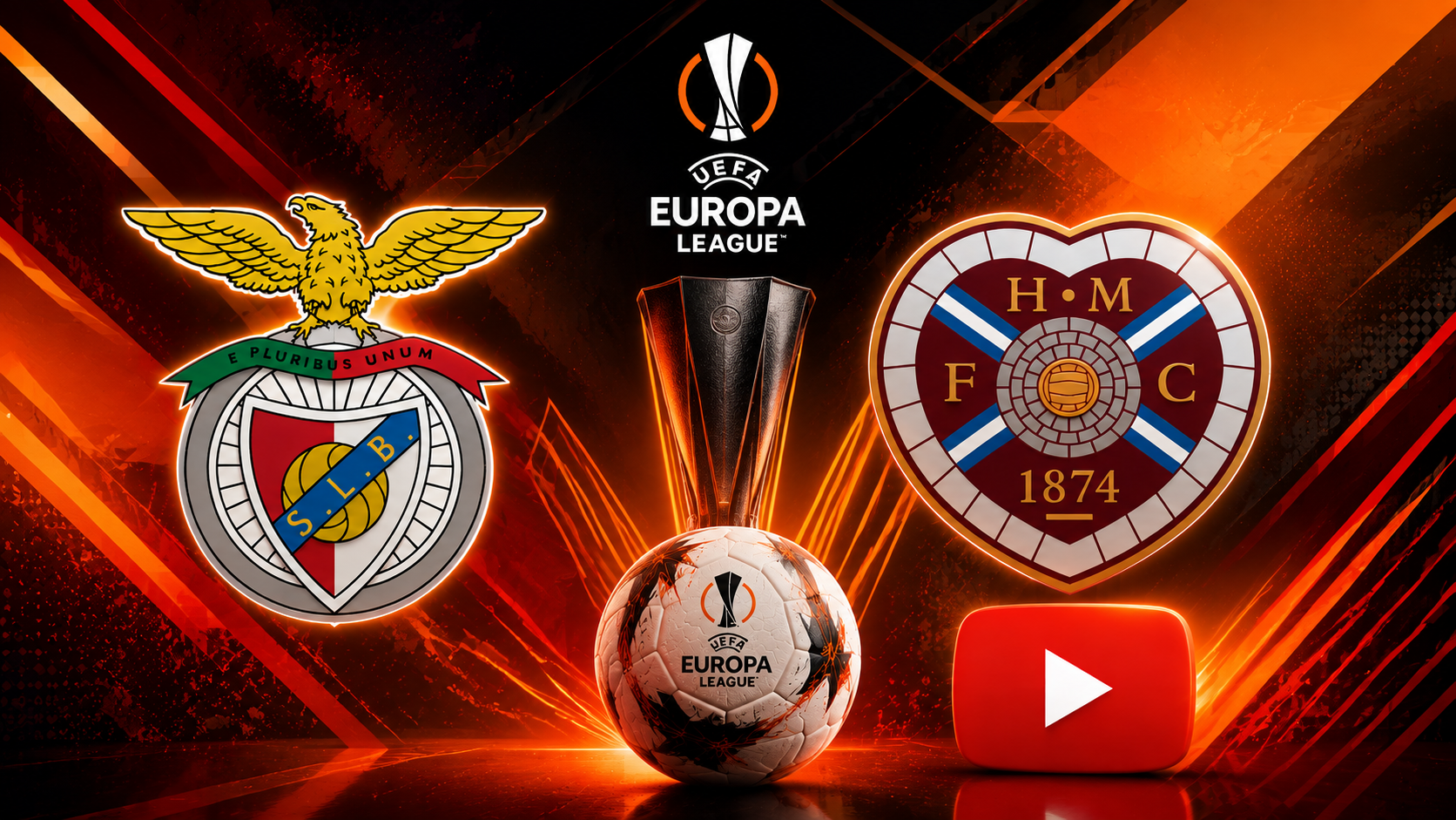 Benfica x Hearts na Liga Europa - Onde ver online e em direto GRÁTIS!