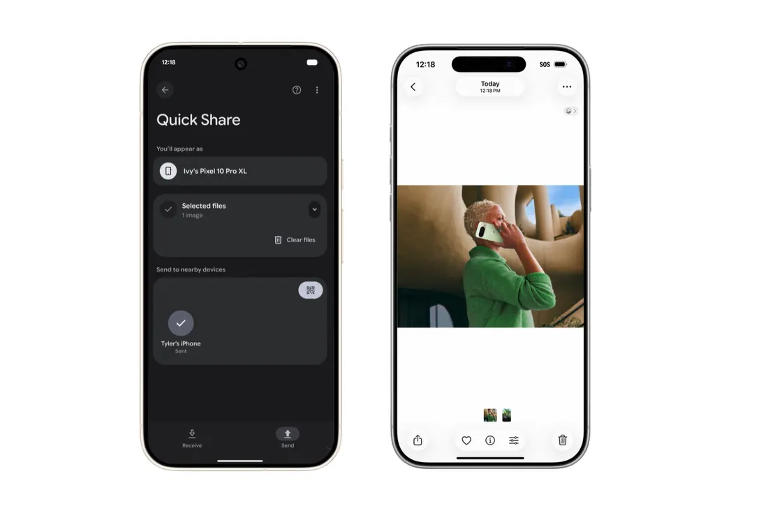 Quick Share ganha compatibilidade com o AirDrop, da Apple
