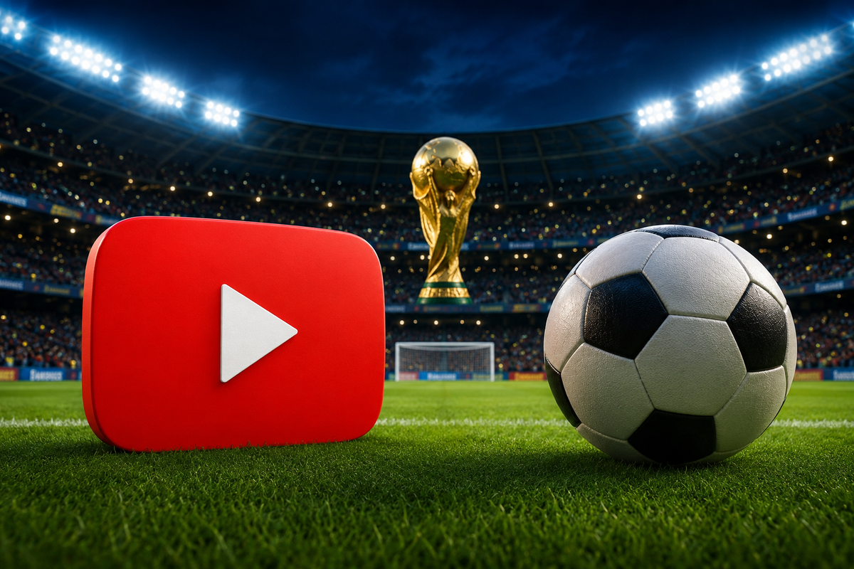 LiveMode TV - vê jogos do Mundial 2026 grátis no YouTube!