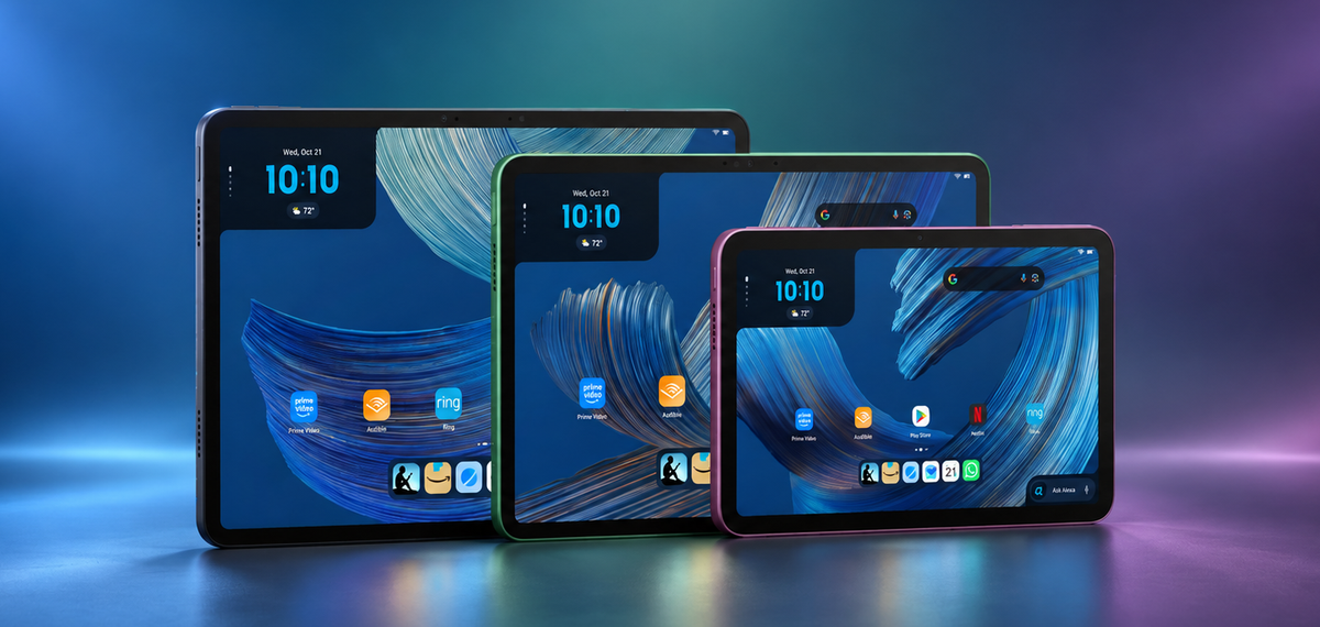 Amazon apresenta três tablets Alexa com Android e Google Play