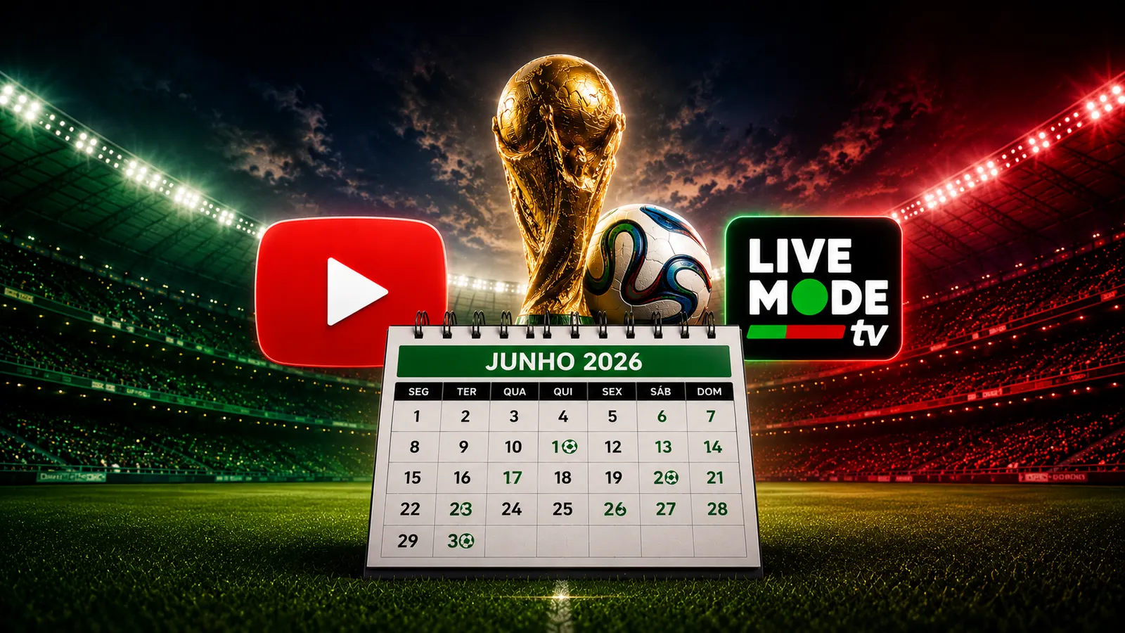Mundial 2026: os próximos jogos transmitidos pela LiveMode TV Portugal