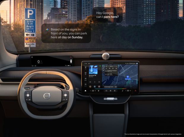Volvo prepara chegada do Google Gemini aos seus carros