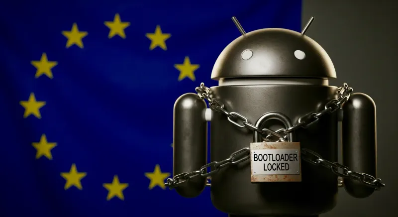 UE proíbe o desbloqueio do bootloader nos dispositivos Android.