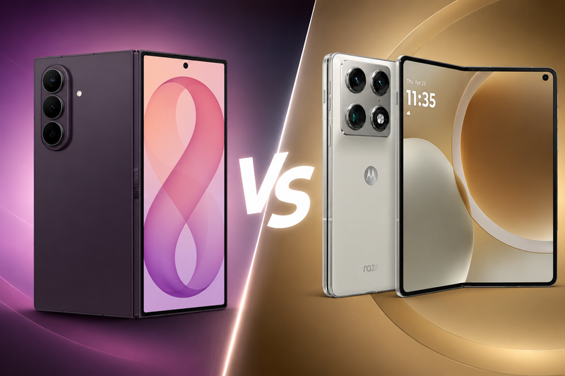 Samsung Galaxy Z Fold8 Ultra vs Motorola Razr Fold: Qual o melhor dobrável?