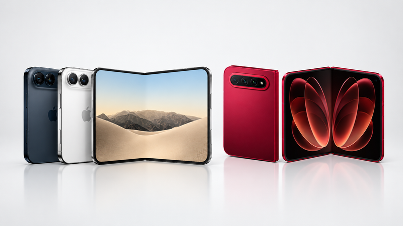 Xiaomi 18 Fold vs iPhone Duo: Design parecido, apostas diferentes