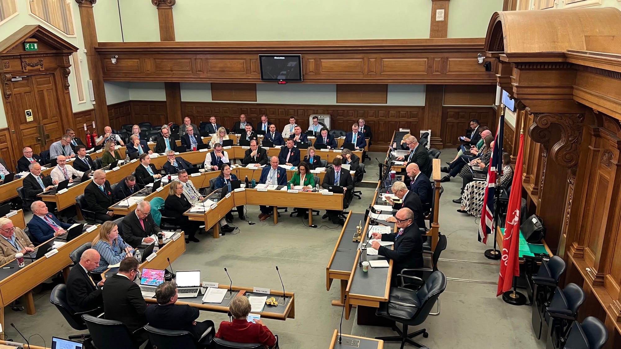 Kent County Council meeting.