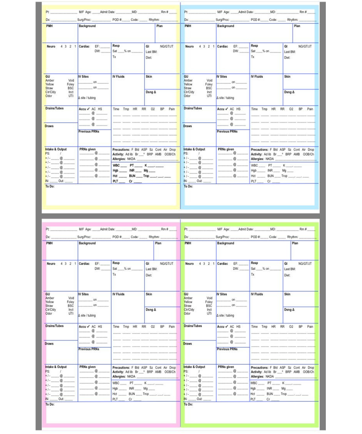 Nurse Brain: Creating Your Nursing Report Sheet