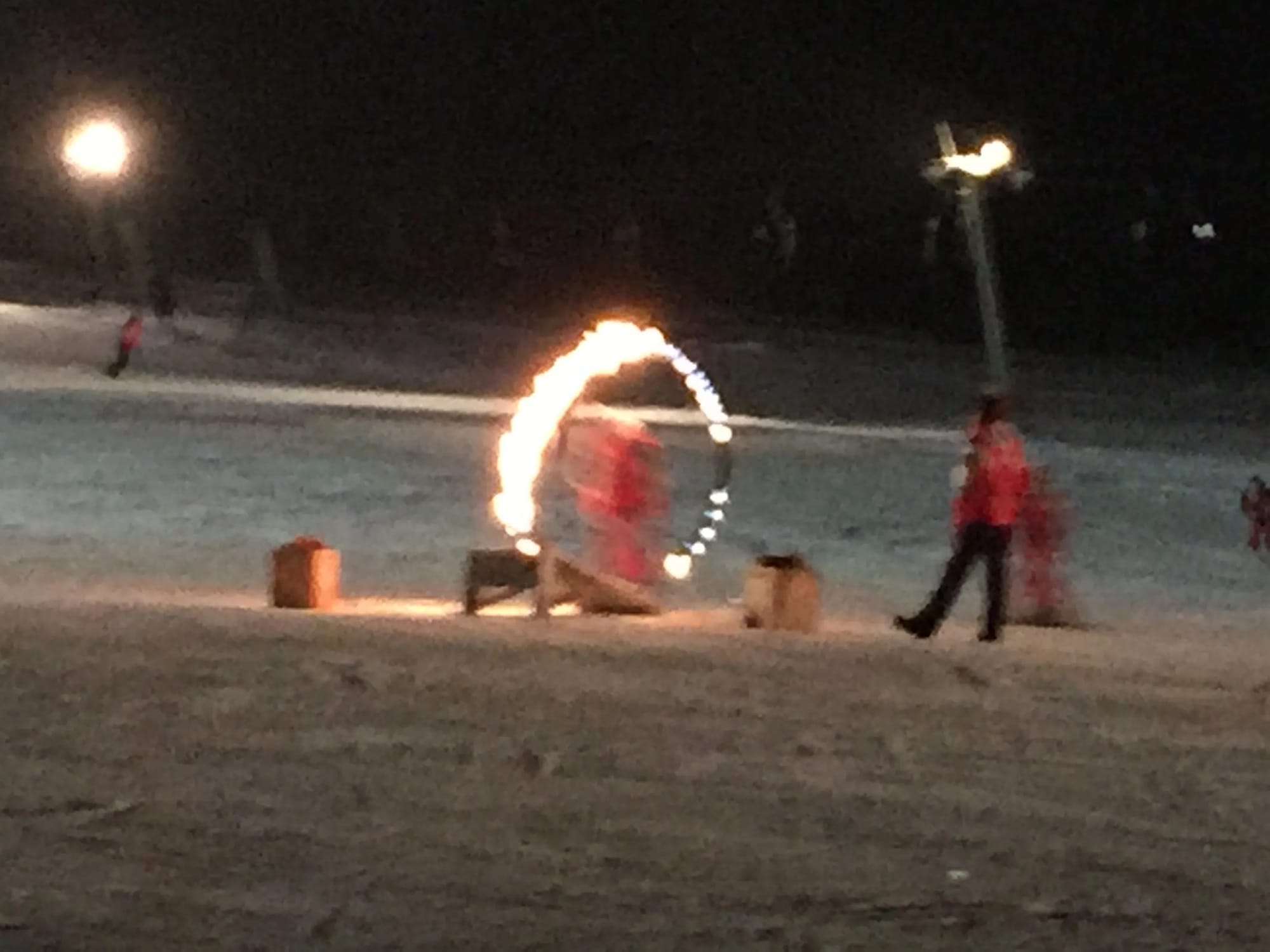 Photo by Author — Jumping through the ring of fire