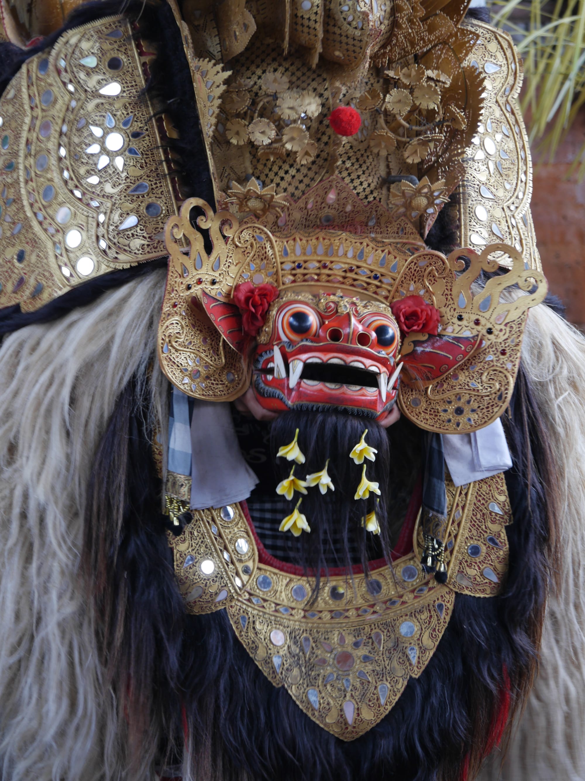 Photo by Author — the tiger — Sahadewa Barong and Kris Dance, Bali, Indonesia