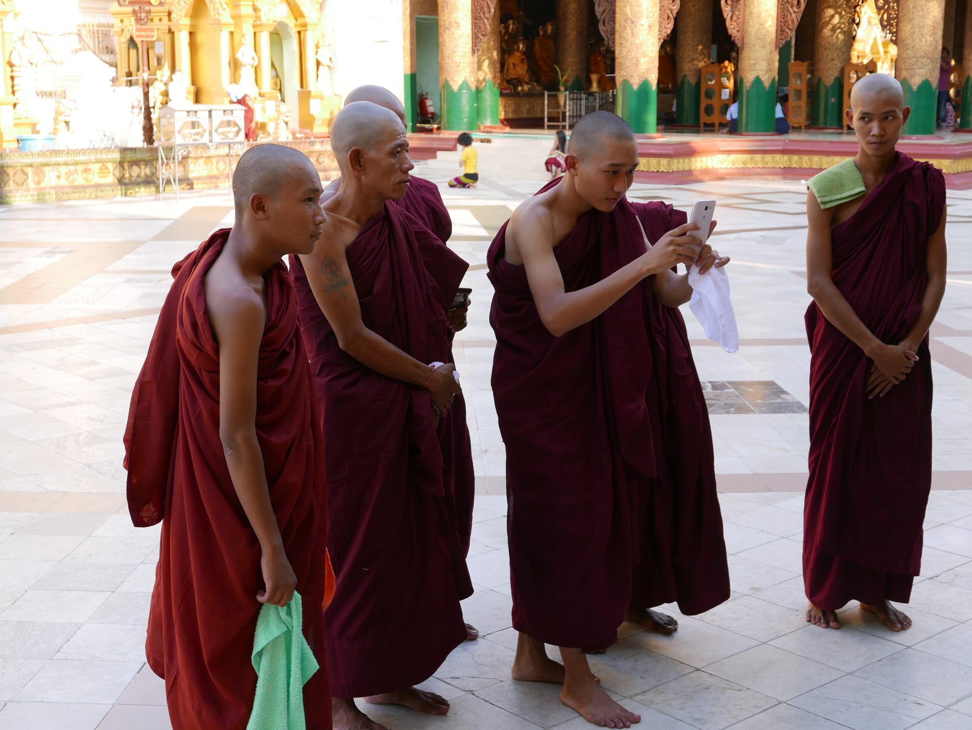 Photo by Author — monks of Myanmar
