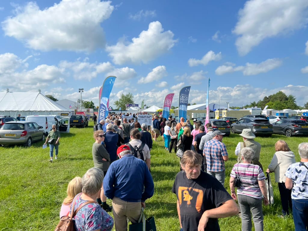 Photo by Author — the queue to get in