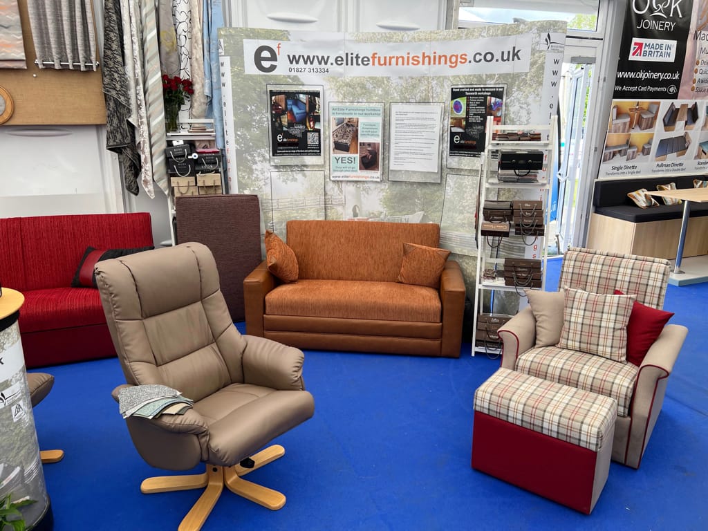 Photo by Author — captain’s chairs and sofas for sale