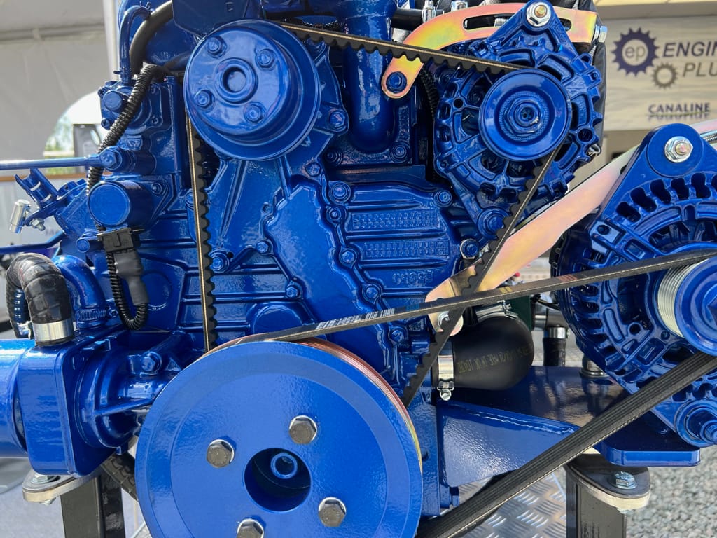 Photo by Author — big blue engine